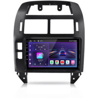 Hexinex Autoradio Android 15 8 cœurs carPlay 9 pouces 6+128 Go pour VW Polo 9N 2001–2009 Navigation GPS Wi-Fi Bluetooth FM RDS Commandes au volant