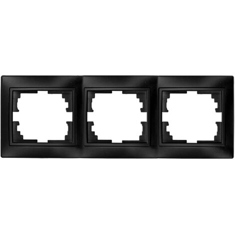 MARCO PARA 3 ELEMENTOS HORIZONTAL GRAFITO 225x81x10mm S.EUROPA SOLERA ERP73NGU