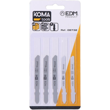 SET 5 HOJAS PARA SIERRA DE CALAR REF: 08705 Y REF: 08754 KOMA TOOLS (1/2)