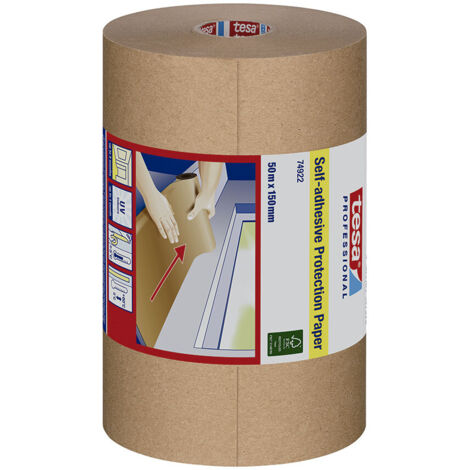 Papel De Protección Adhesivo PapelCartón 150mmx50m SinMarca (1/2)