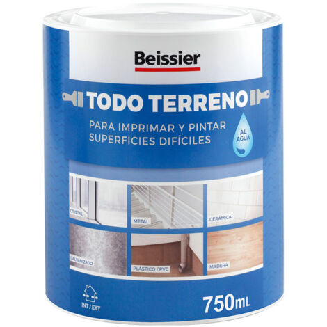 Pintura Para Imprimar O Pintar Al Agua 750ml Blanco Superficies Dificiles Beissier (1/2)