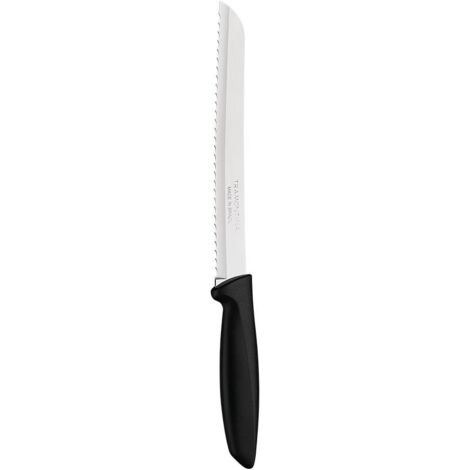 Cuchillo para pan 8 plenus negro tramontina