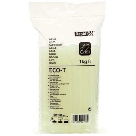 COLA 1kg ECO T Ø12x190mm TRANSPARENTE 40302798 RAPID