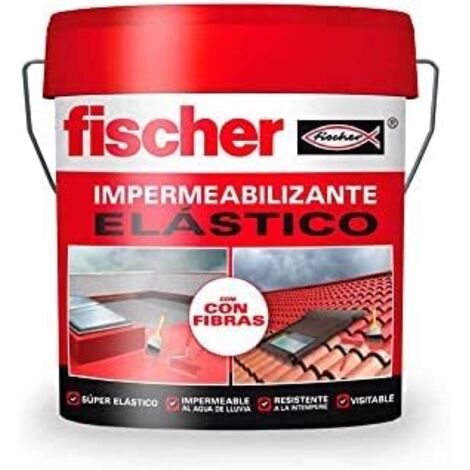 Impermeabilizante 4l rojo con fibras 547156 fischer