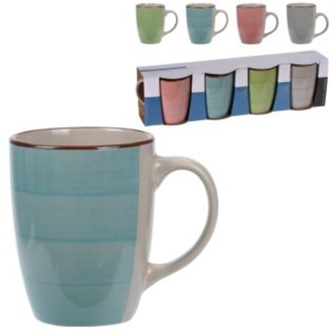 Tazas de café colores surtidos 275 ml, 4 uds (1/3)