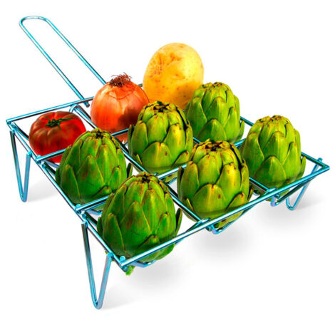 Parrilla Para Verduras Hierro Zincado 26x8.5x26cm Cromo 9Unid Gourmet Kitchen (1/2)