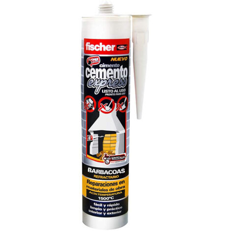 Cemento express gris barbacoas 310ml 514853 fischer (1/5)