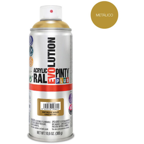 PINTURA EN SPRAY PINTYPLUS EVOLUTION METALIZADA 520cc ORO MT192 (1/2)