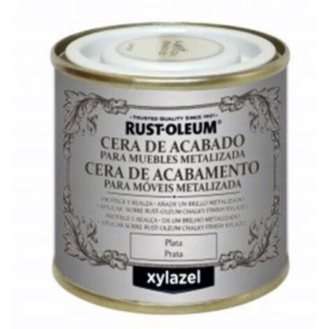 Rust-oleum chalky finish cera para muebles plata 0,125l 5397504 bruguer
