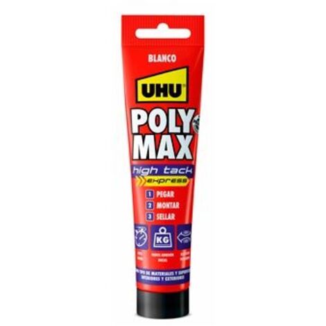UHU POLY MAX HIGH TACK® EXPRESS BLANCO 165g REF. 6312920 (1/4)