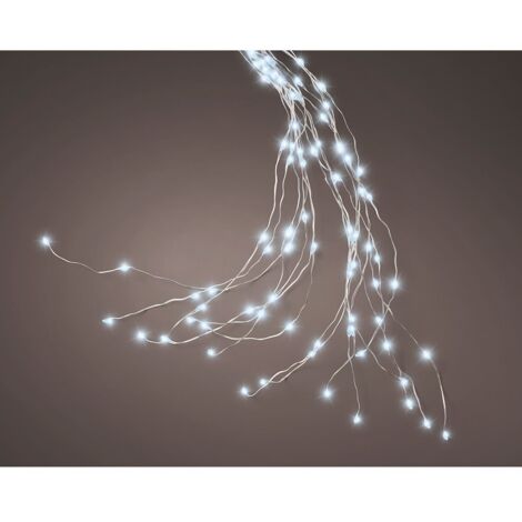 Luces de árbol con efecto parpadeante exterior 408 led color blanco frío 1,8 m (1/5)