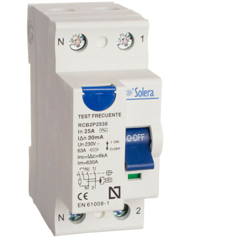 DIFERENCIAL 2 POLOS SOLERA 25A (RETRACTILADO) RCB2P2530 (1/2)