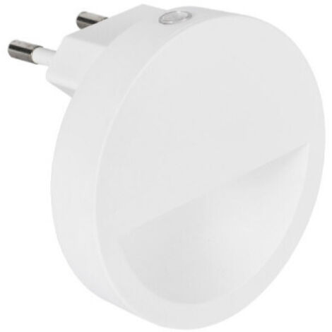 PILOTO NOCHE LED 0,5W 5lm 4000K LUZ DIA REDONDO CON VISERA SENSOR CREPUSCULAR Ø6,5x4,5cm EDM (1/3)