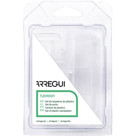 Tarjetero tjo1001 para buzones arregui, conjunto 7 piezas
