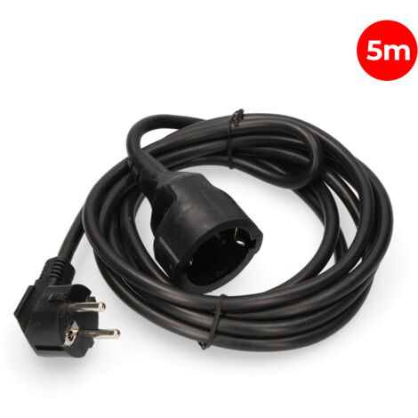 PROLONGACIÓN MANGUERA 3x1,5mm T/TL 5m NEGRA EDM (1/3)