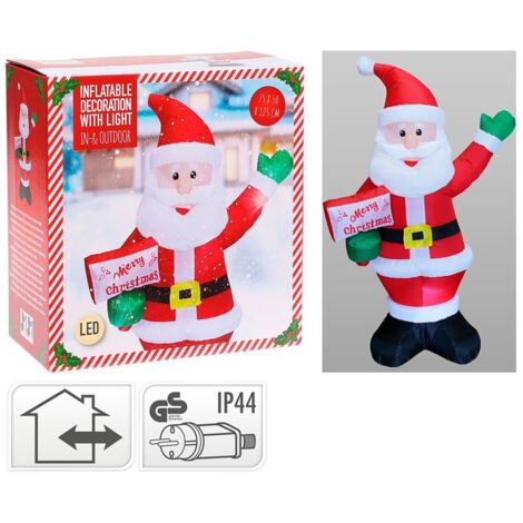 FIGURA SANTA HINCHABLE C/LED 75X50X125CM (1/2)