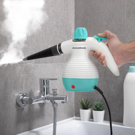 InnovaGoods Steany Limpiador a Vapor de Mano Blanco Verde Negro (1/10)