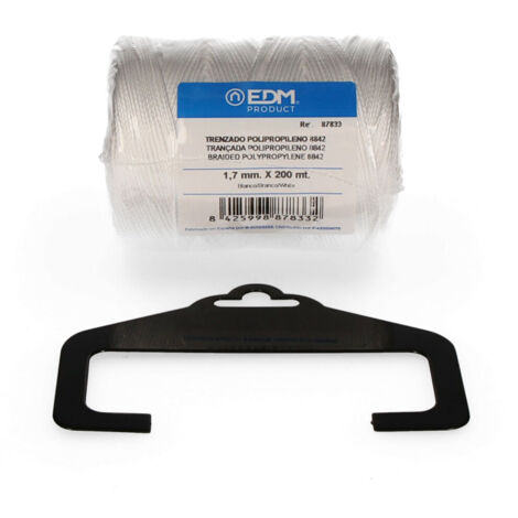 Bobina trenzada polipropileno 8842 200m blanco edm