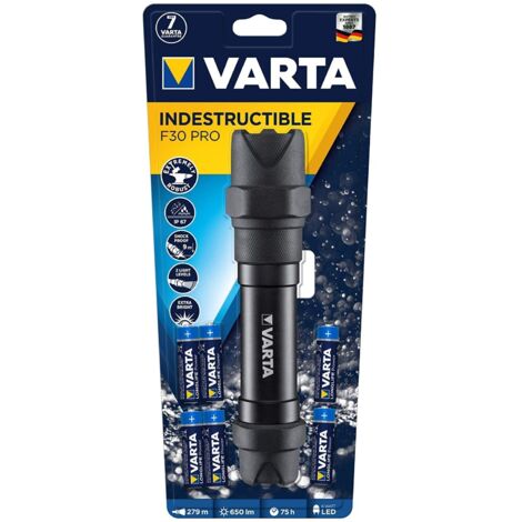 Varta Indestructible F30 Pro 6 Watt LED Aluminum 650 Lumen