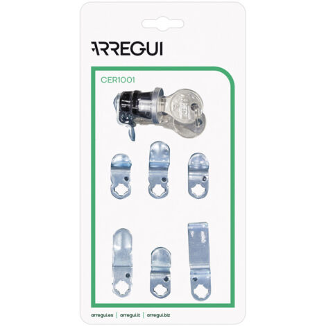 ARREGUI CER1001 Set de Cerradura Universal para Buzones de Comunidad de ARREGUI, Set de Cerradura para Agrupación de Buzones de ARREGUI, Bombin para Buzón Exterior, Fácil de Instalar
