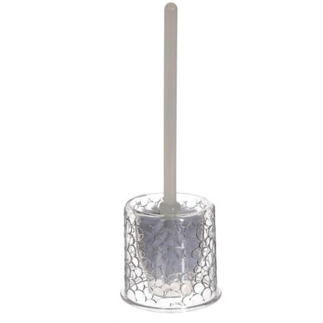 Escobilla de baño transparente modelo galet (1/5)