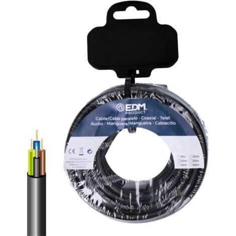 Manguera tubular vv-k06/1kv 4 g 1,50 mm² negra 5 m (1/2)