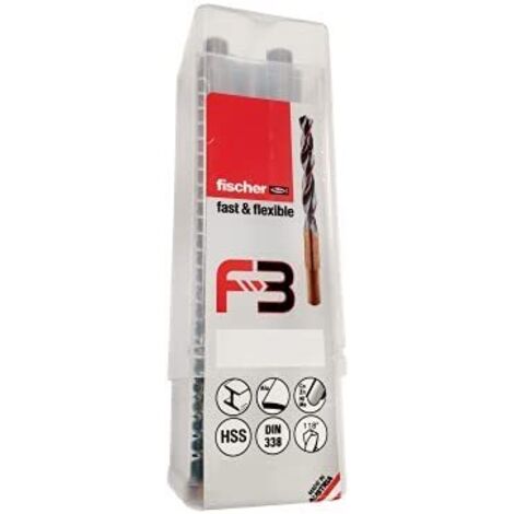 ULT. UNIDADES PACK 10 BROCAS PARA METAL F3 HSS-R DIN338 11,5x94/142 614157 FISCHER (1/5)