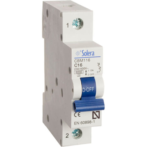 Magnetotermico solera 1 polo 20a c 6ka resid/terciario (retractilado) cbm120 (1/2)