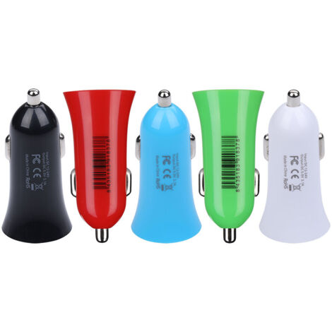 Cargador usb para coche colores surtidos nk (1/5)
