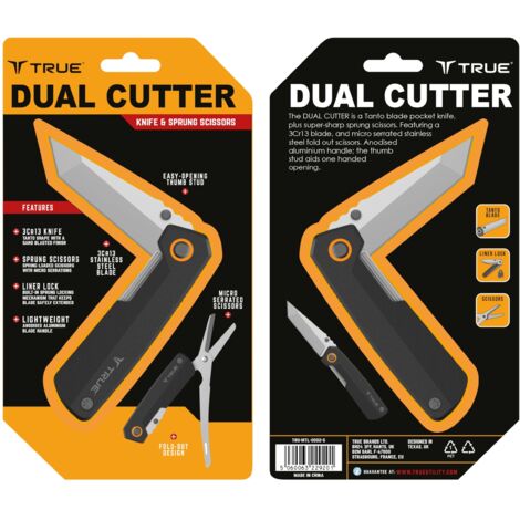 Navaja multiusos True Dual Cutter tru-mtl-0002-g 2 en 1 (1/5)