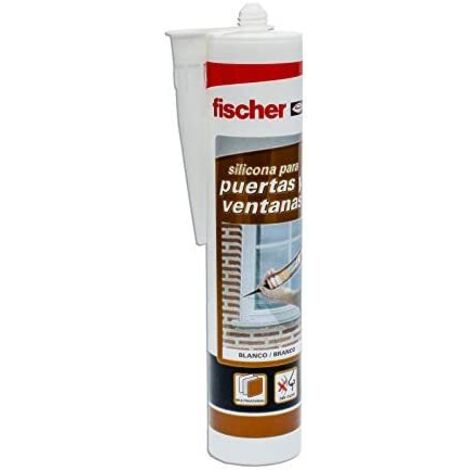 SILICONA NEUTRA PUERTAS Y VENTANAS 300ml BLANCO 505444 FISCHER