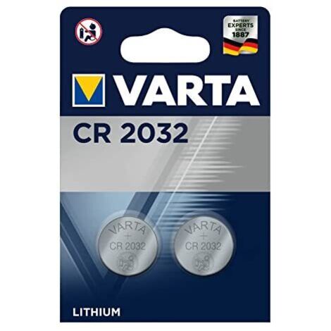 Pila Botón Litio CR2032 3V Blister2unid 20x3.2mm Varta