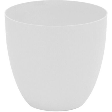 Maceta de inyeccion modelo cuenco ø22cm color blanco
