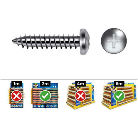 Caja 250 unid. tornillo chapa alomada philips din/ref 7981 4,8x32mm zincado celo