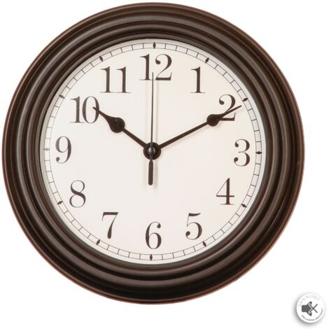 RELOJ DE PARED ESTILO RETRO Ø22cm COLORES SURTIDOS
