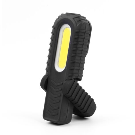 LINTERNA LED COB 3W 90lm + 5W 300lm RECARGABLE CON USB. CON GANCHO + IMAN + SOPORTE. EDM (1/6)