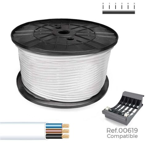 Cable Eléctrico Manguera Sediles Blanco 200 m Bobina - Marca: Sediles - EAN: 8435734703910 (1/2)