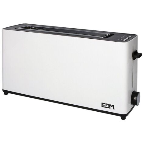 TOSTADORA RANURA LARGA WHITE DESIGN 900W 37x11,5x19cm EDM (1/3)