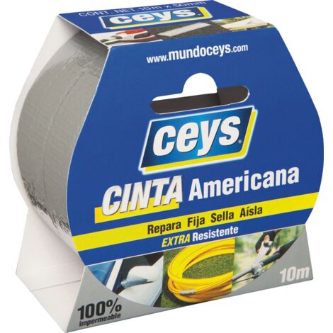 CEYS CINTA AMERICANA PLATA ROLLO 10m x 50mm 507602 (1/4)