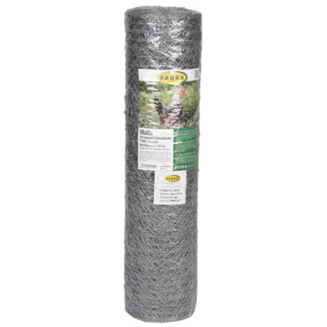 Malla metalica de triple torsion galvanizada cuadro: 19x0,7mm / 1x10m nortene (1/3)