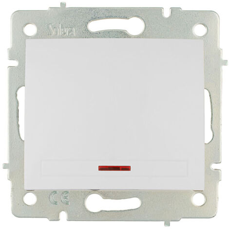 Conmutador/interruptor luminoso 10ax 250v serie europa solera erp02ilqc (1/2)