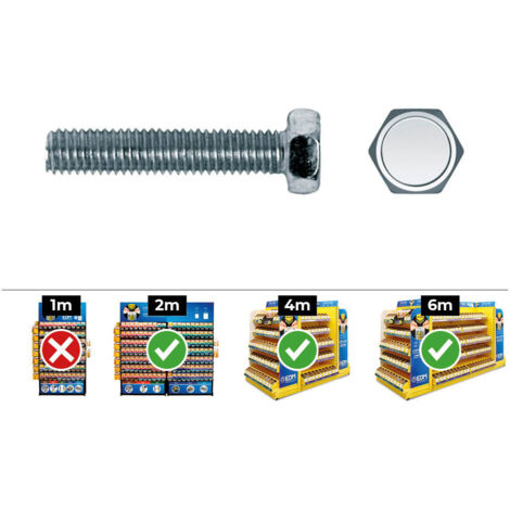 CAJA 250 unid. TORNILLO METRICA HEXAGONAL DIN/REF 933 Ø5x20mm ZINCADO CELO