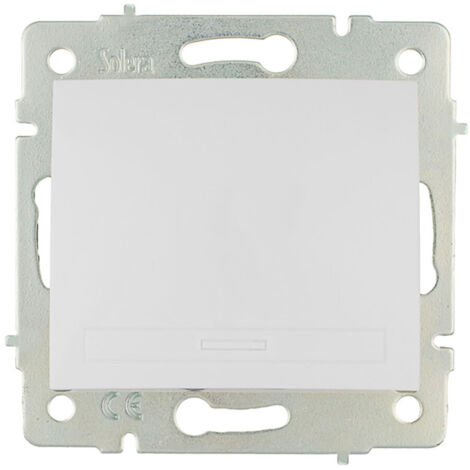 Conmutador/interruptor 10ax 250v 83x81mm serie europa solera erp02qc (1/2)