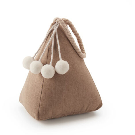 Tope textil sujetapuerta 1kg saco beige. inofix