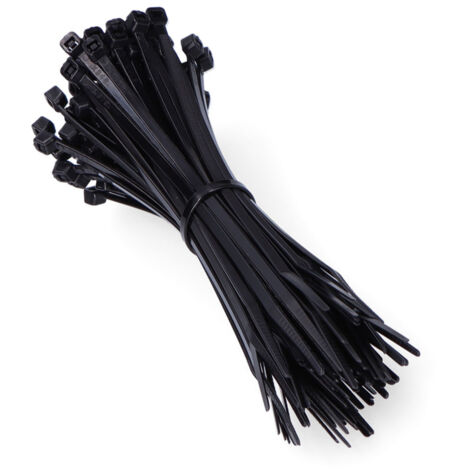 Bridas Negras 2.5X100MM Nylon Alta Calidad Bolsa 100 Unidades EDM