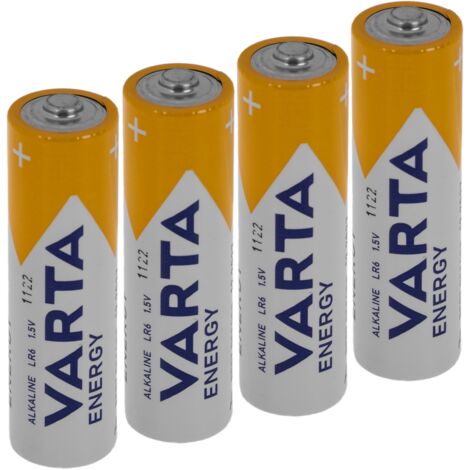 4 pilas del paquete de valor energético LR06 AA VARTA