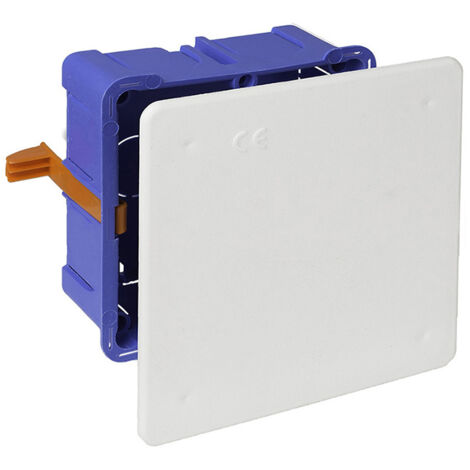 Caja de conexion de empotrar en tabique hueco 100x100x45mm solera 5562gw