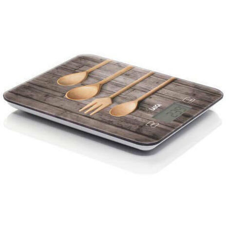 Bascula electronica ks5010 modelo madera cucharas 10kg ks5010 laica