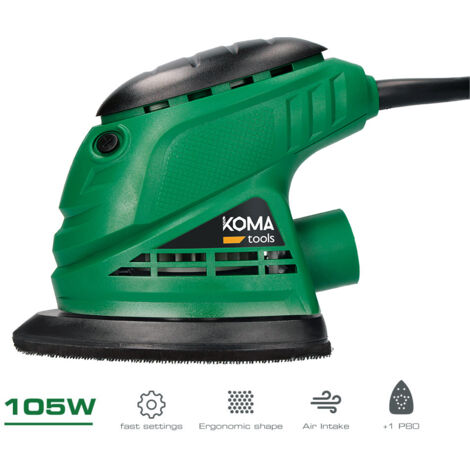 Lijadora tipo mouse 105w 14,1x14,5cm koma tools (1/6)