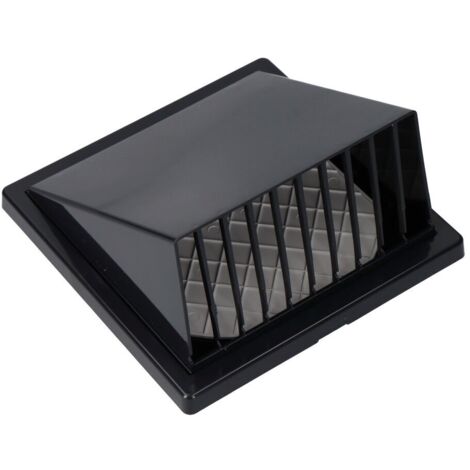 Rejilla ventilación con campana abs ø 100mm gris antracita (1/3)